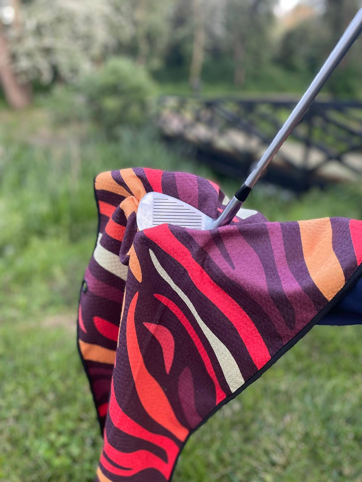 Personalised Stiffed It Golf - "Putt it like its Hot"  Waffle Golf Towel