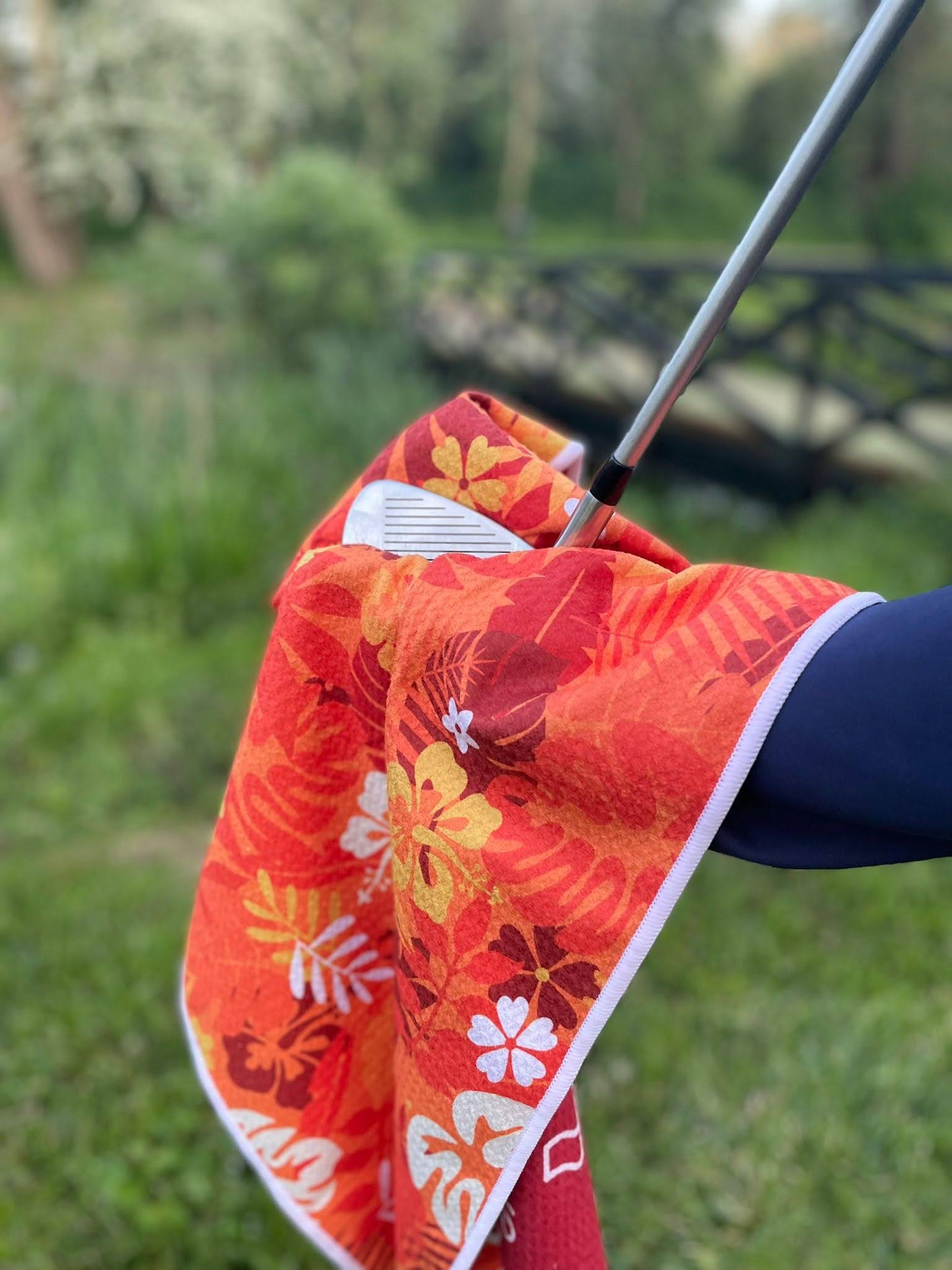 Personalised Stiffed It Golf - "Hawaii 5 Under"  Waffle Golf Towel